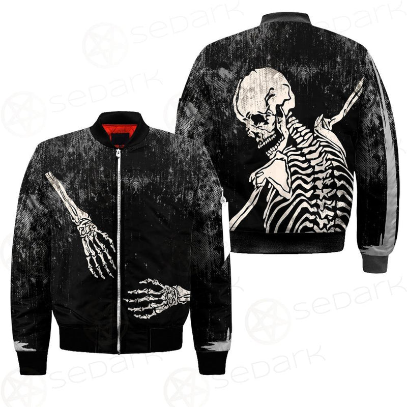 Skeleton Hug SED-0084 Bomber Jacket