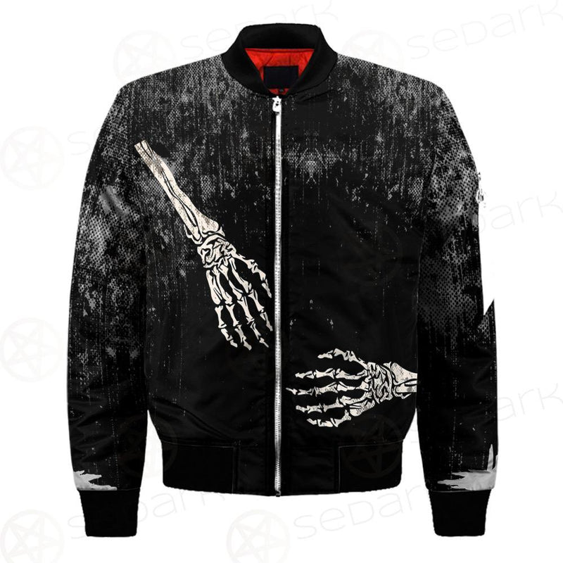 Skeleton Hug SED-0084 Bomber Jacket
