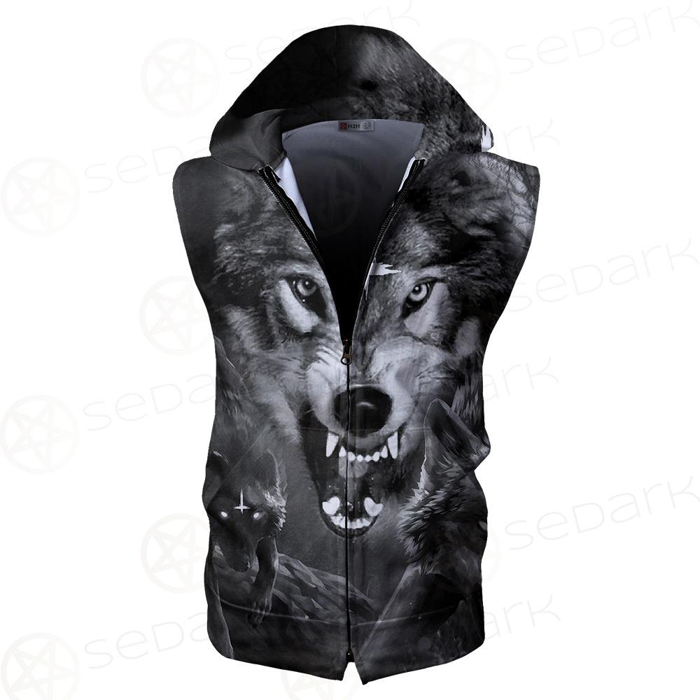 Wolf SED-0085 Zip Sleeveless Hoodie