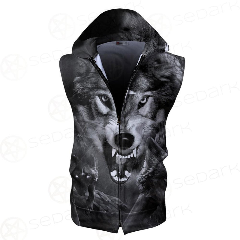 Wolf SED-0085 Zip Sleeveless Hoodie