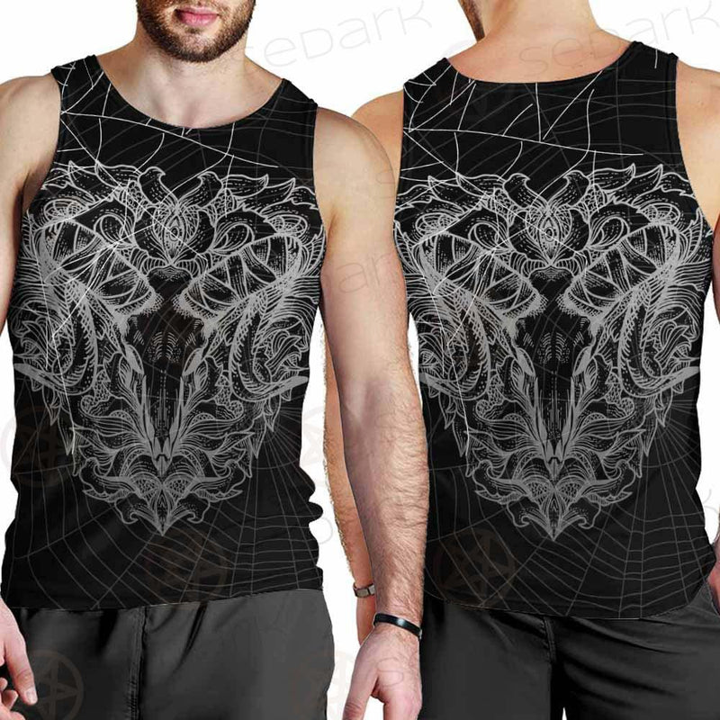 Satan Skull Pattern SED-0087 Men Tank-tops