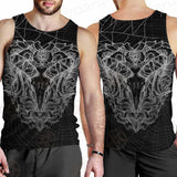 Satan Skull Pattern SED-0087 Men Tank-tops
