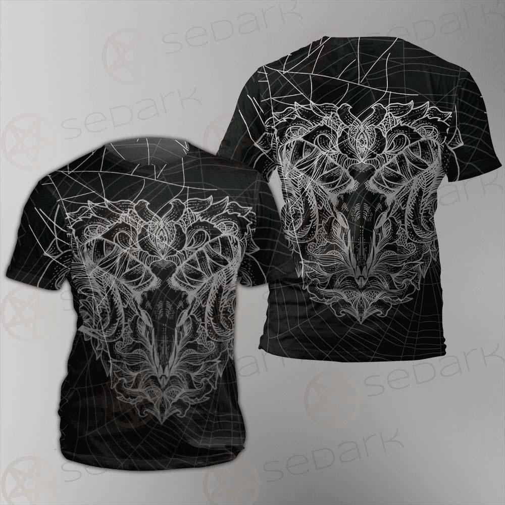 Satan Skull Pattern SED-0087 Unisex T-shirt