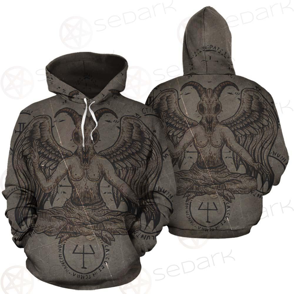 Baphomet Symbol SED-0090 Hoodie Allover