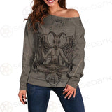 Baphomet Symbol SED-0090 Off Shoulder Sweaters