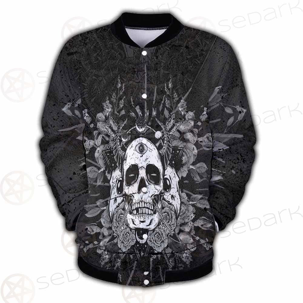 Satan Skull With Eye SED-0091 Button Jacket