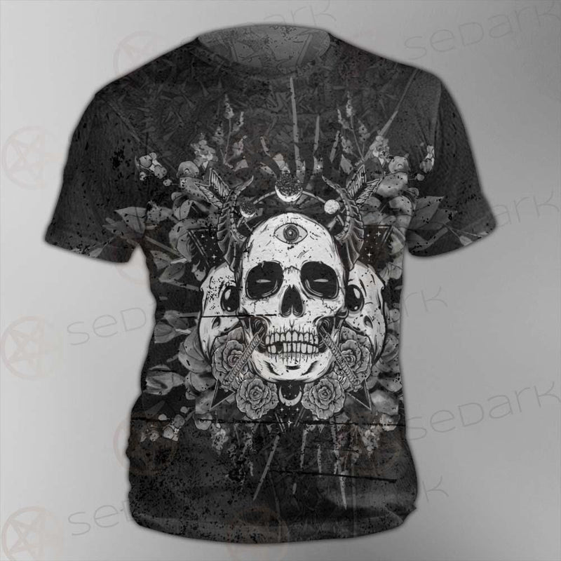Satan Skull With Eye SED-0091 Unisex T-shirt