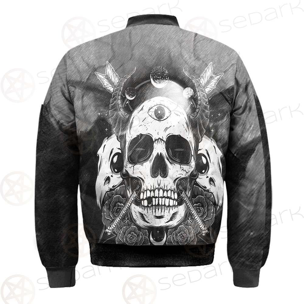 Satan Skull With Eye SED-0092 Bomber Jacket
