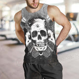Satan Skull With Eye SED-0092 Men Tank-tops