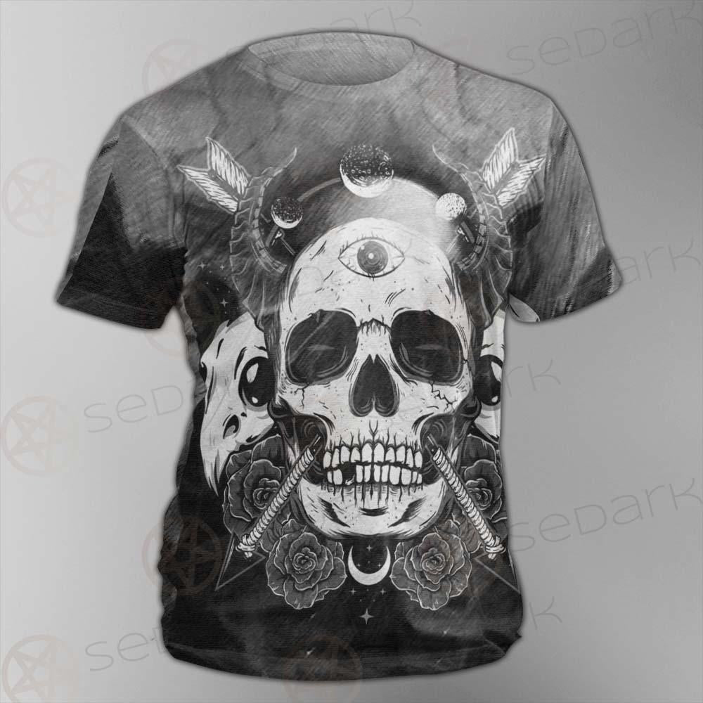Satan Skull With Eye SED-0092 Unisex T-shirt