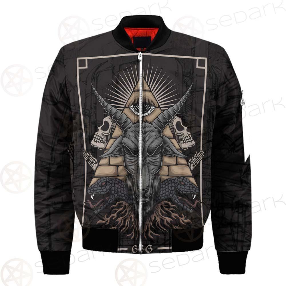 Baphomet Satanic SED-0093 Bomber Jacket