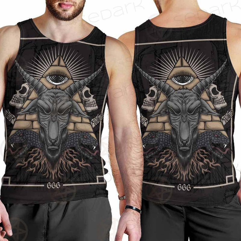 Baphomet Satanic SED-0093 Men Tank-tops