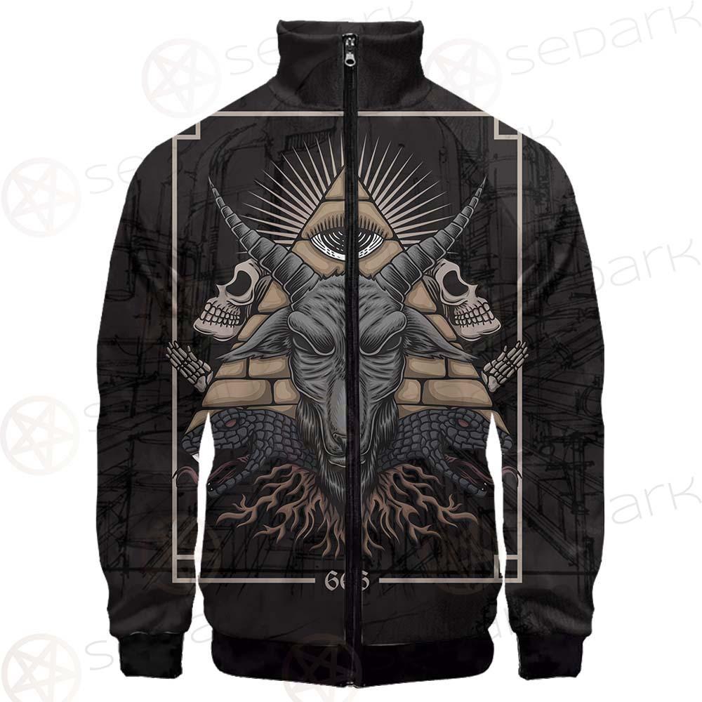 Baphomet Satanic SED-0093 Stand-up Collar Jacket
