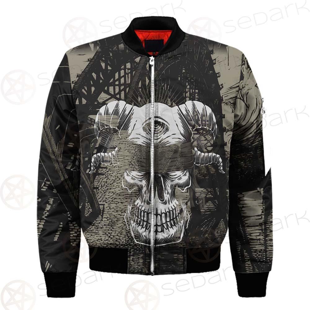 Skull Devil Eye Satan SED-0094 Bomber Jacket