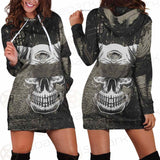 Skull Devil Eye Satan SED-0094 Hoodie Dress
