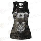 Skull Devil Eye Satan SED-0094 Hollow Out Tank Top