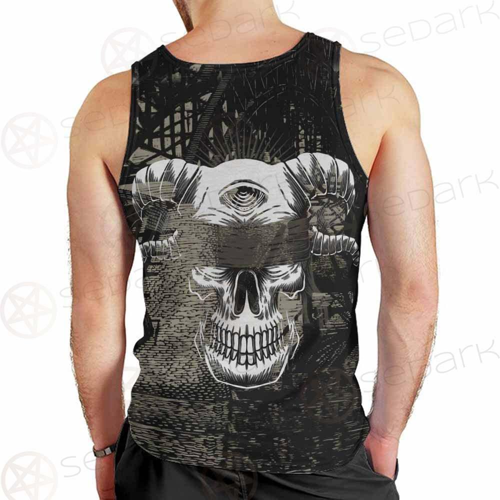 Skull Devil Eye Satan SED-0094 Men Tank-tops