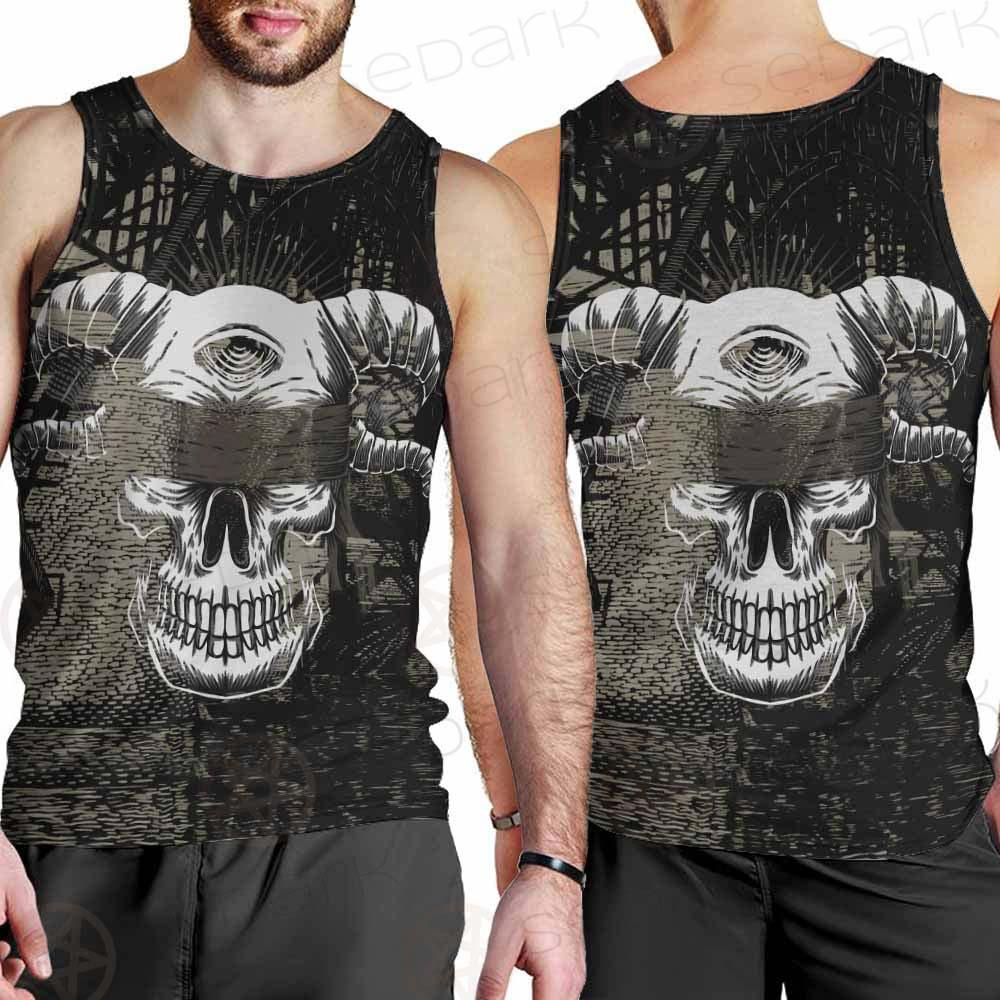 Skull Devil Eye Satan SED-0094 Men Tank-tops