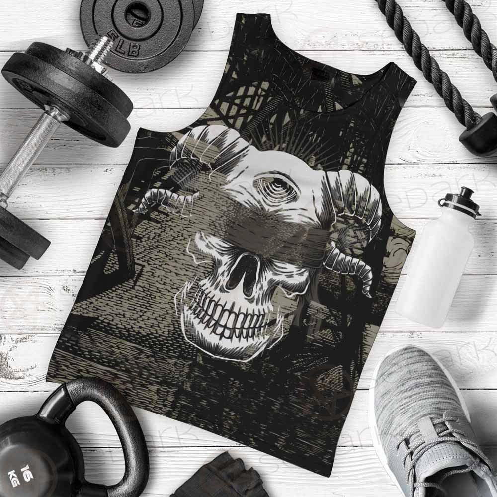 Skull Devil Eye Satan SED-0094 Men Tank-tops