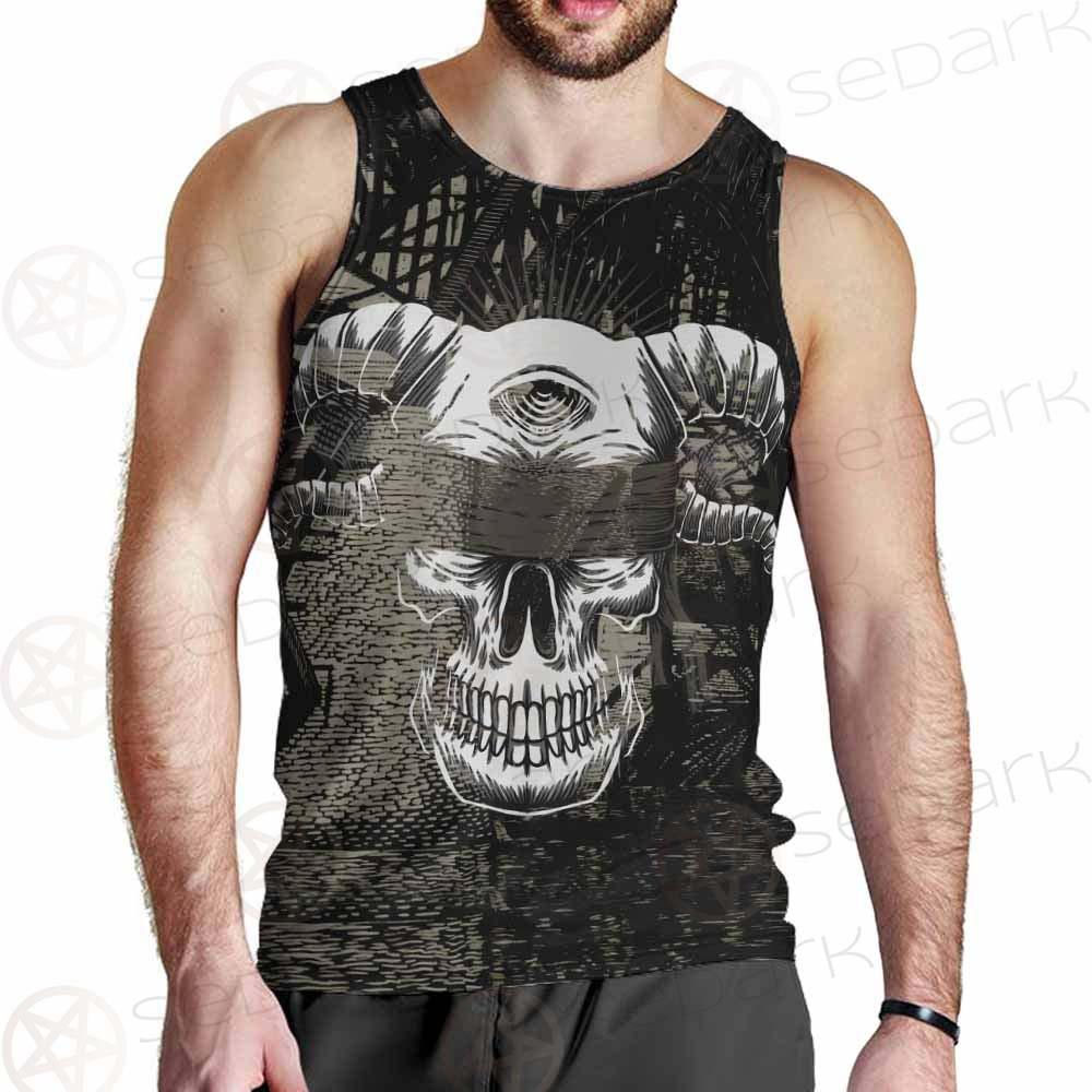 Skull Devil Eye Satan SED-0094 Men Tank-tops