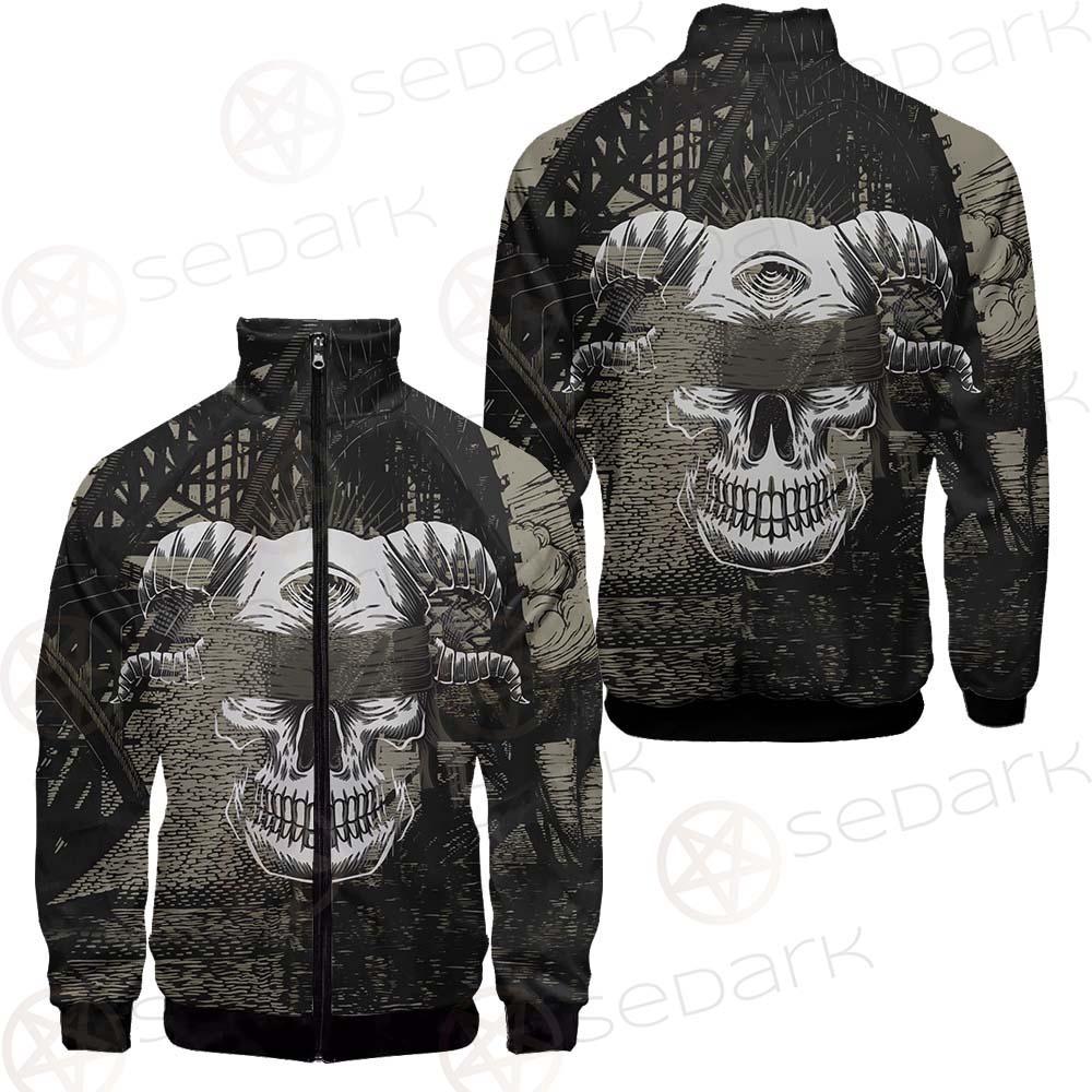 Skull Devil Eye Satan SED-0094 Stand-up Collar Jacket