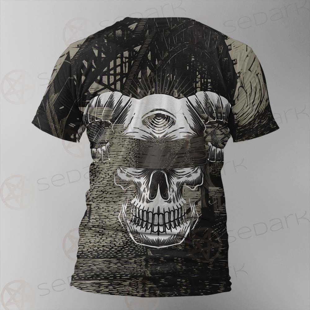 Skull Devil Eye Satan SED-0094 Unisex T-shirt