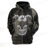 Skull Devil Eye Satan SED-0094 Hoodie Raglan Zip