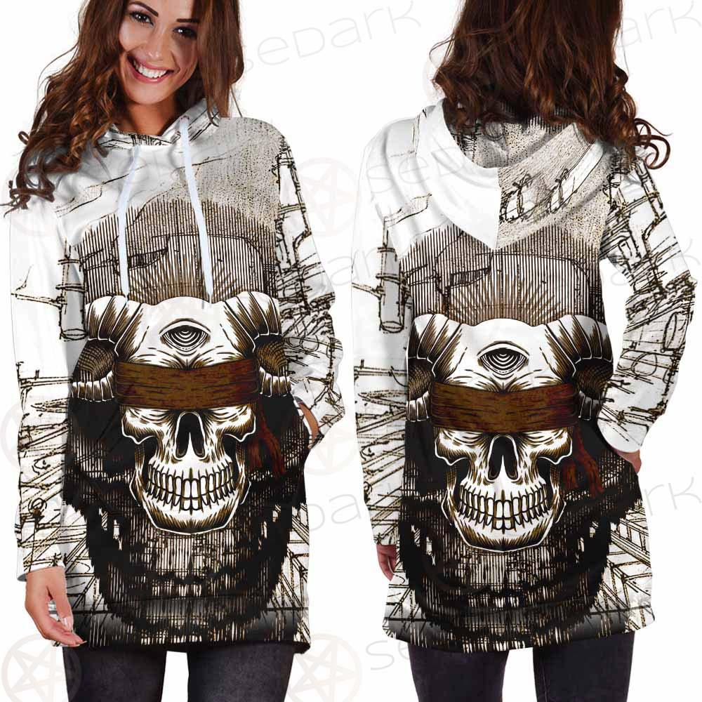 Skull Overshadow SED-0096 Hoodie Dress
