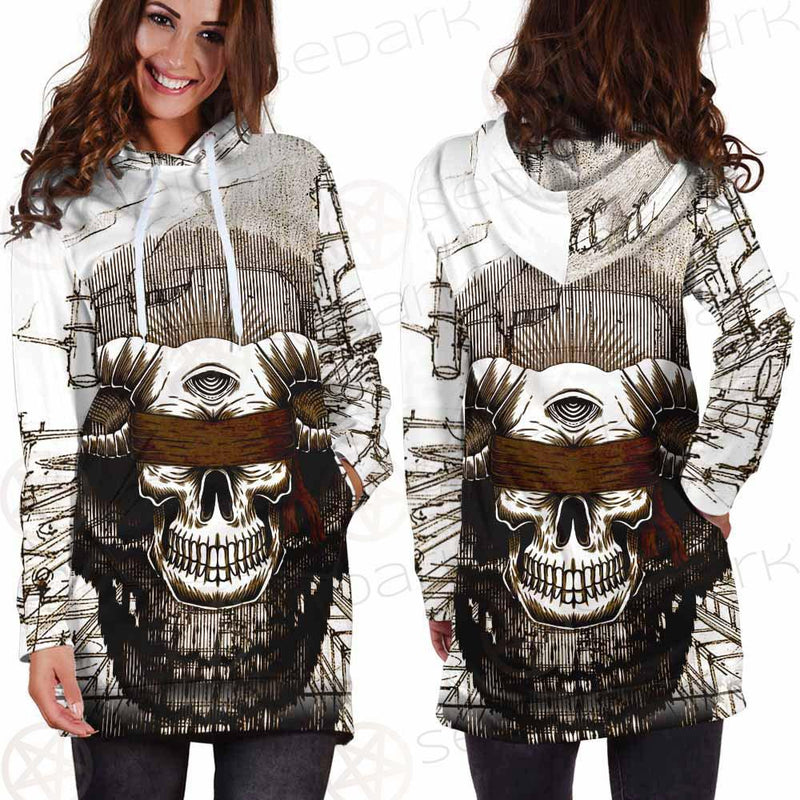 Skull Overshadow SED-0096 Hoodie Dress
