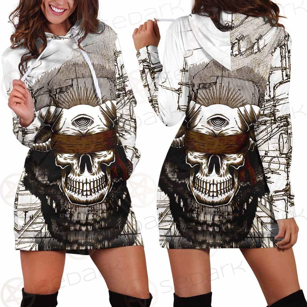 Skull Overshadow SED-0096 Hoodie Dress