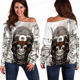 Skull Overshadow SED-0096 Off Shoulder Sweaters