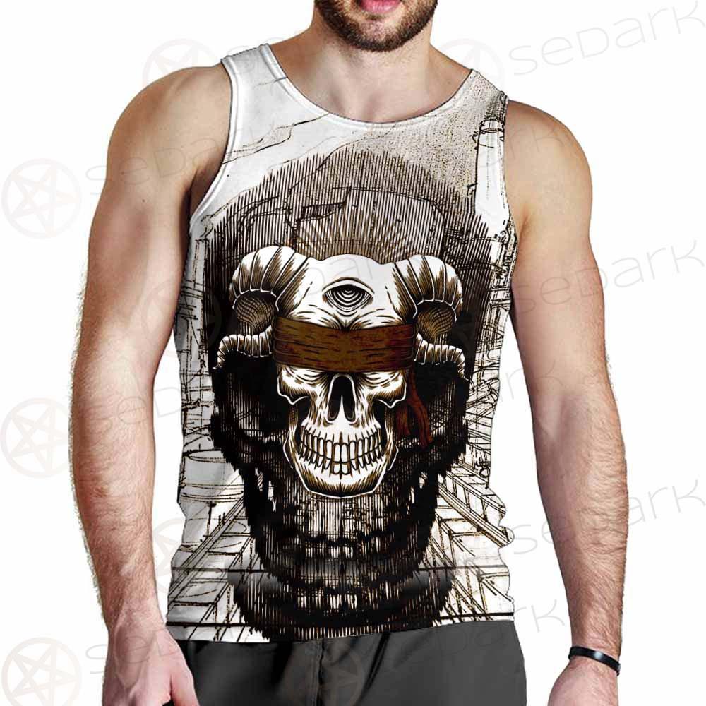 Skull Overshadow SED-0096 Men Tank-tops
