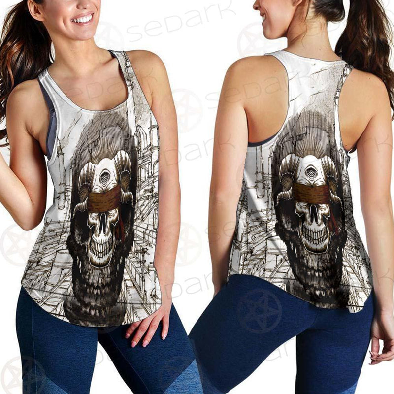 Skull Overshadow SED-0096 Women Tank Top