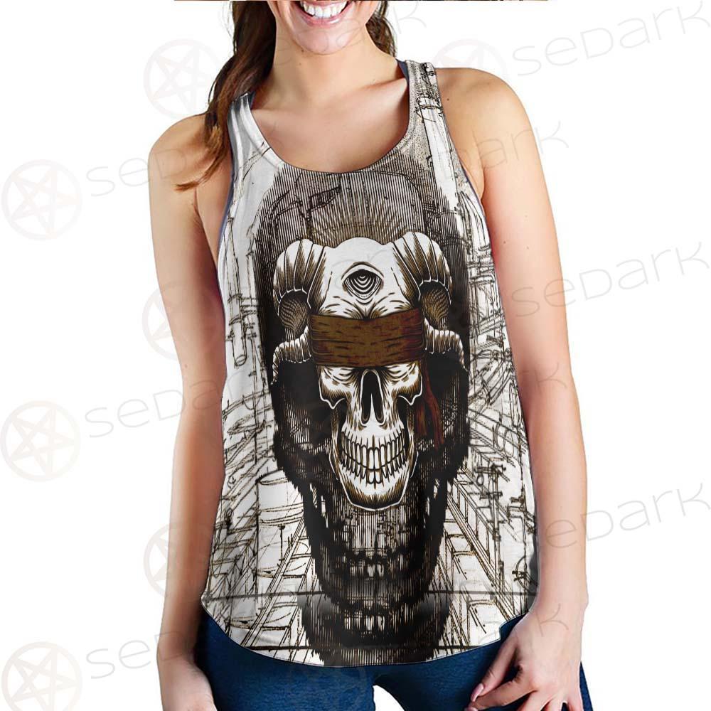 Skull Overshadow SED-0096 Women Tank Top