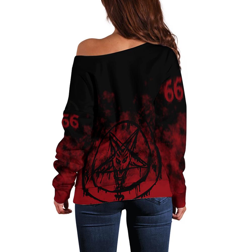 Baphomet SED-0098 Off Shoulder Sweaters