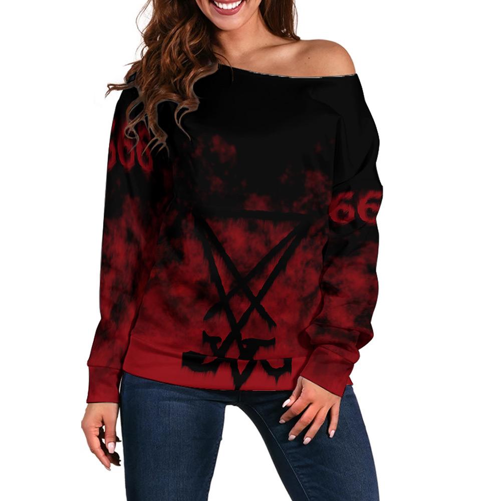 Baphomet SED-0098 Off Shoulder Sweaters