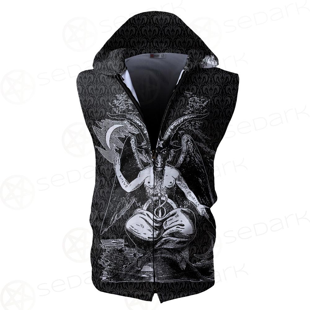 Lucifer Pentagram SED-0099 Zip Sleeveless Hoodie