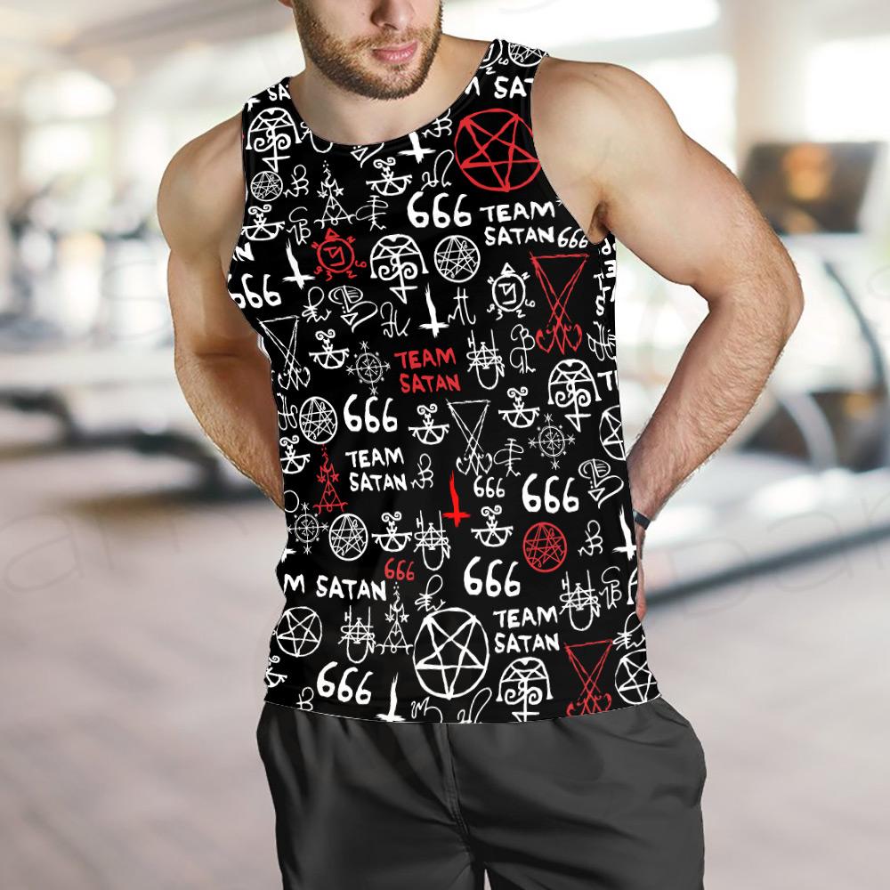 Hail Satan SED-0100 Men Tank-tops