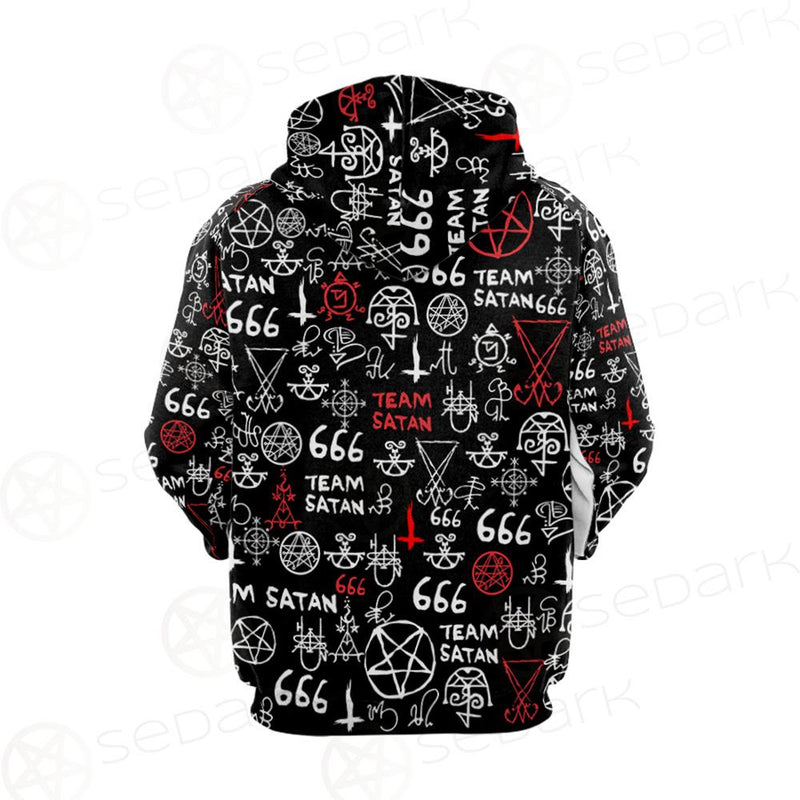 Hail Satan SED-0100 Hoodie Raglan