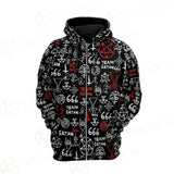 Hail Satan SED-0100 Hoodie Raglan Zip