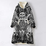 Satan and SKULL SED-0102 Oversized Sherpa Blanket Hoodie
