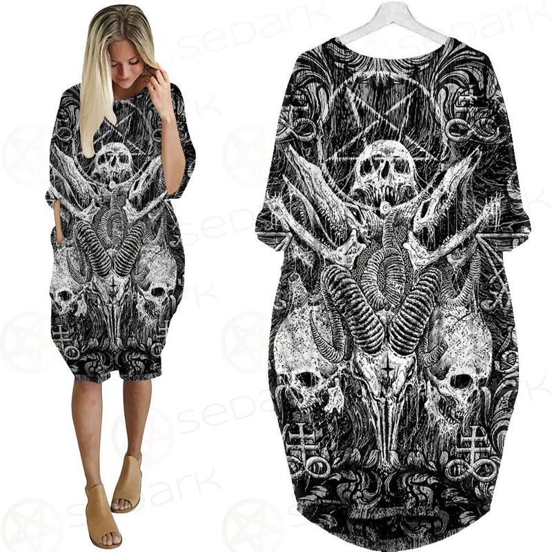 Satan and SKULL SED-0102 Batwing Pocket Dress