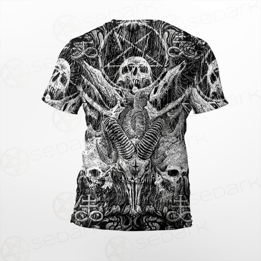 Satan and SKULL SED-0102 Unisex T-shirt