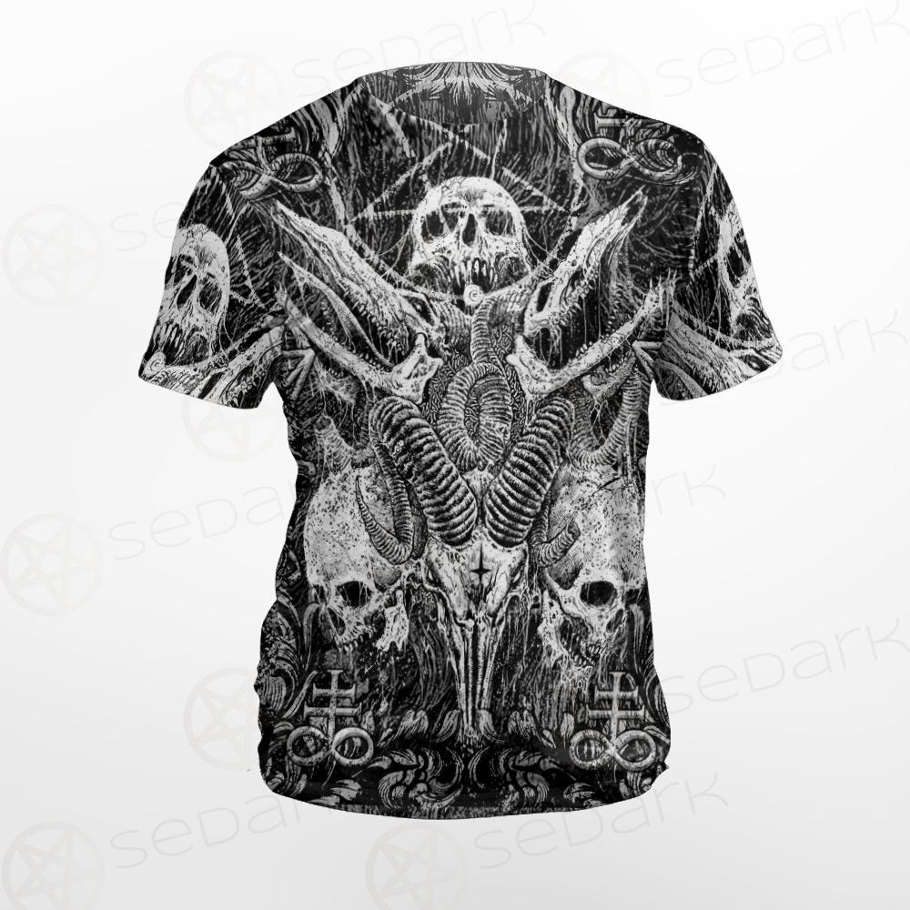 Satan and SKULL SED-0102 Unisex T-shirt