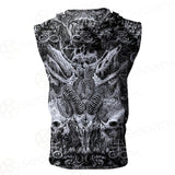Satan and SKULL SED-0102 Zip Sleeveless Hoodie
