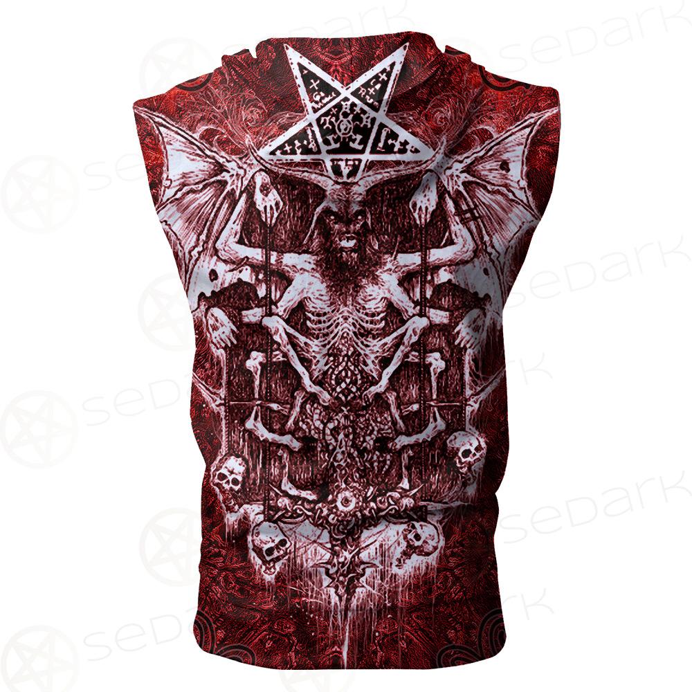 Red Satan SED-0103 Zip Sleeveless Hoodie