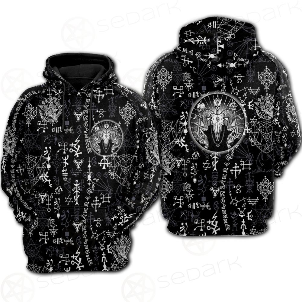 Satan Symbol SED-0104 Hoodie Raglan