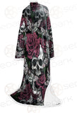 Rose Death Moth Skull SED-0105 Sleeved Blanket