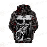 Skull Satan SED-0106 Hoodie Raglan Zip