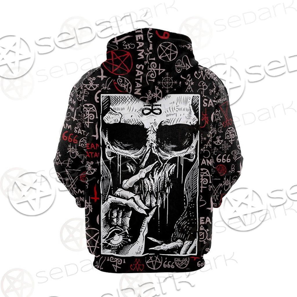 Skull Satan SED-0106 Hoodie Raglan